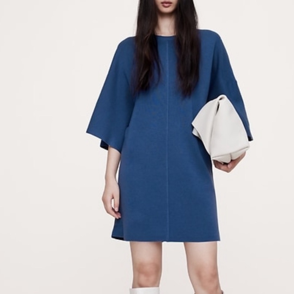 Banana Republic Merino Flutter-Sleeve Mini
Sweater Dress XS, New